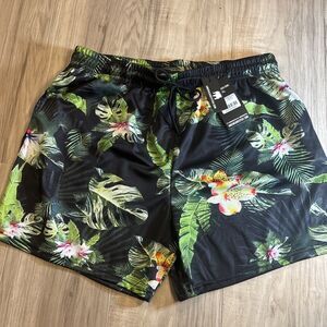 NWT American Stitch Floral Resortwear Tropical Hawaiian Shorts Size XL (mSRP $68
